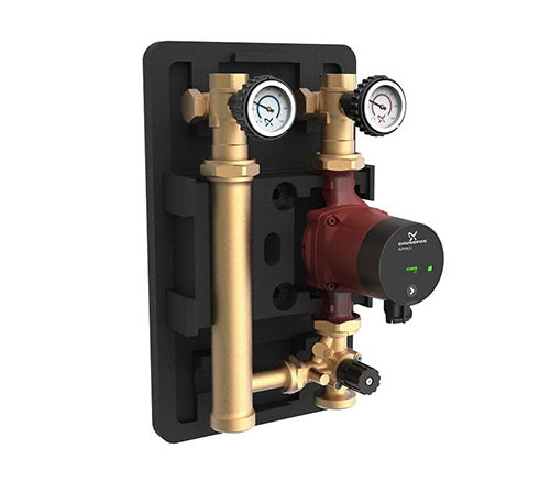 Насосная группа HEATMIX M25 ALPHA1 L 25-60 180 с 3-х ходовым смесительным клапаном Насосная группа HEATMIX M25 ALPHA1 L 25-60 180
